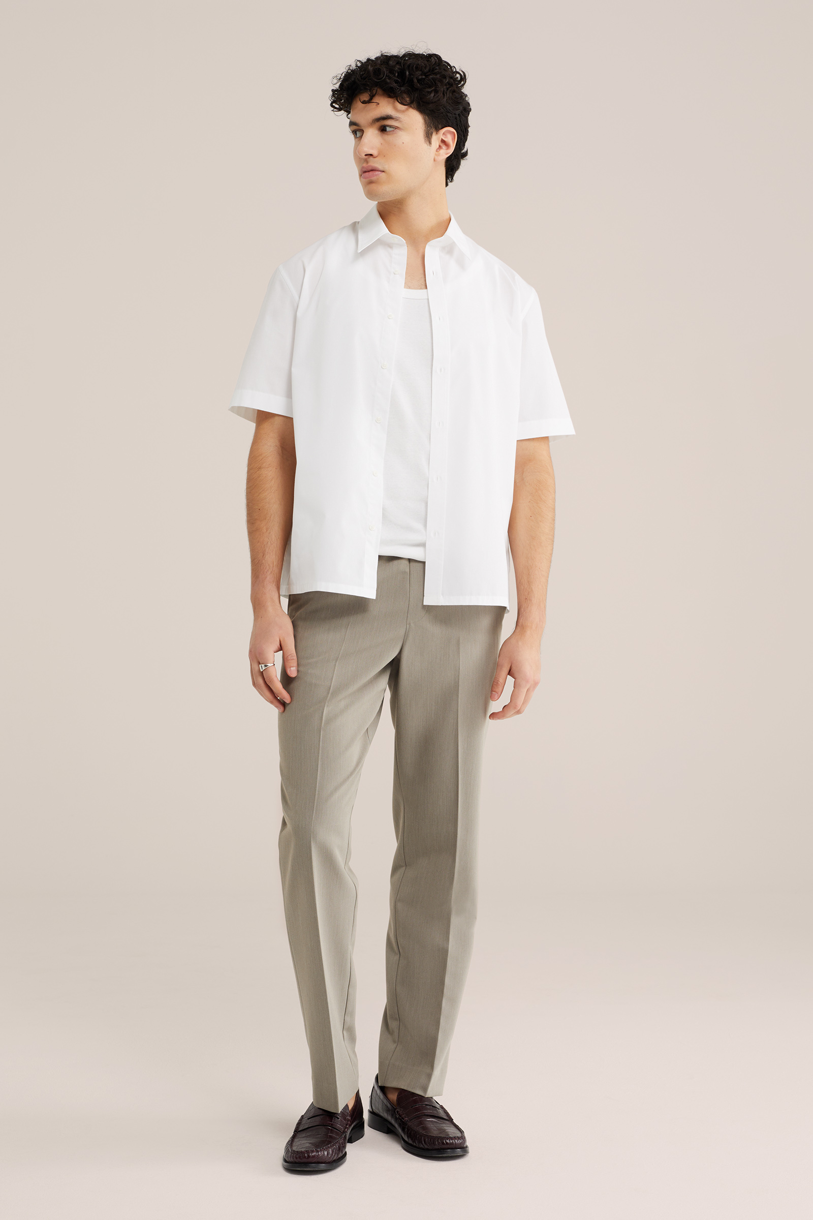 Heren relaxed fit overhemd