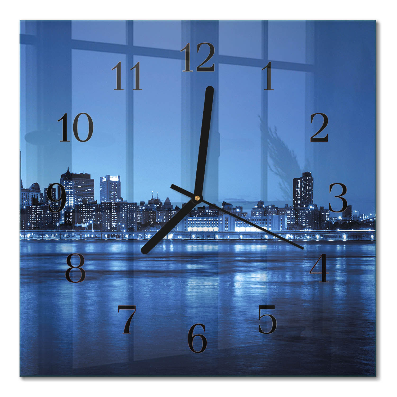 Stylowy zegar 30x30 Horyzont design na ścianę