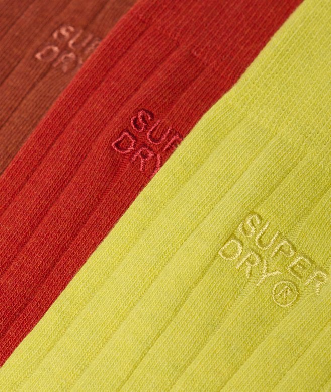 Organic Cotton Unisex Core Rib Crew Sock 3 Pack