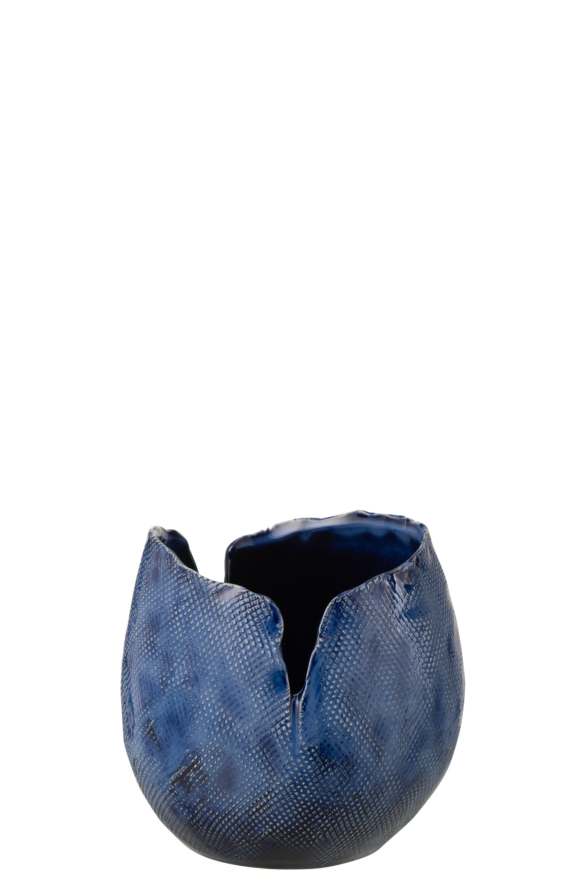 J-Line vaas Thibault - keramiek - blauw - medium