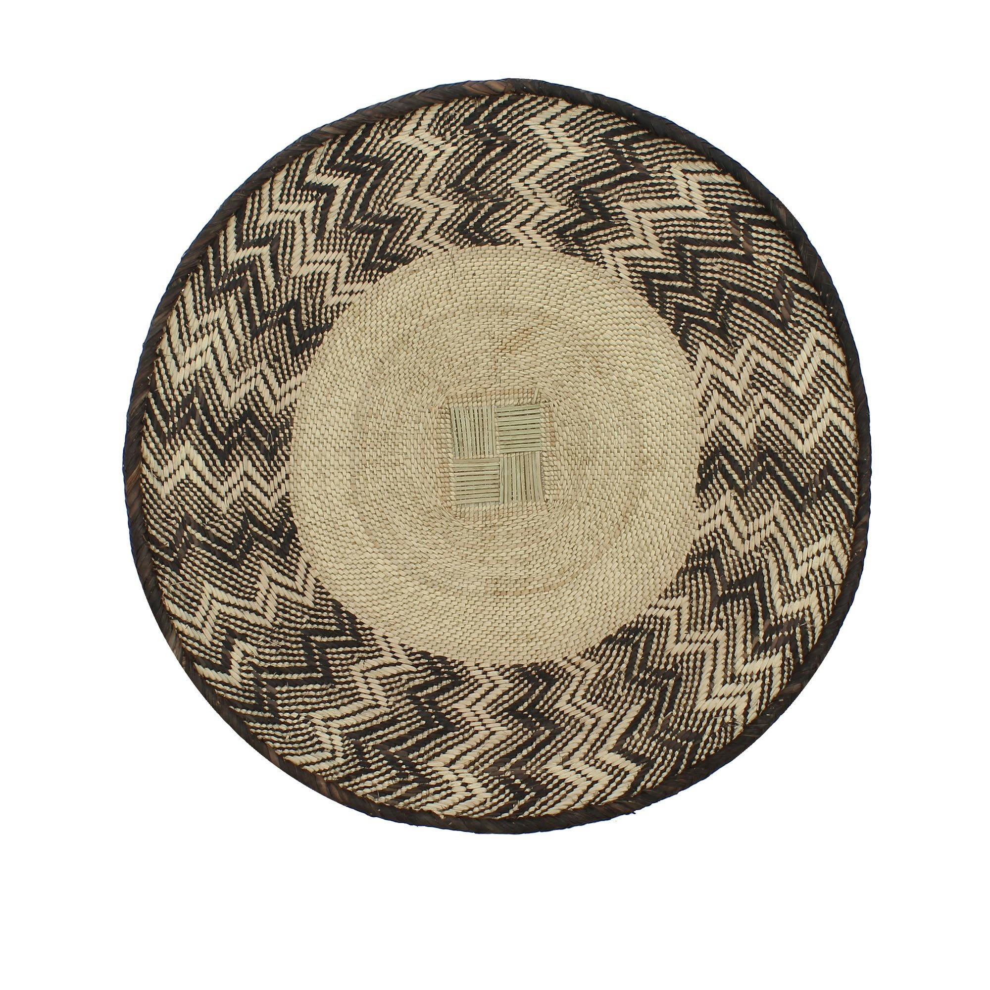 LIMPO - Panier mural tressé à la main au Zimbabwé Ø55-65cm