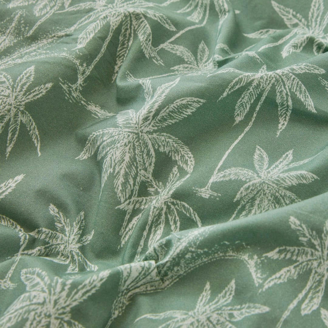 FN GOA - Housse de couette en percale de coton organic 240x220 cm vert clair