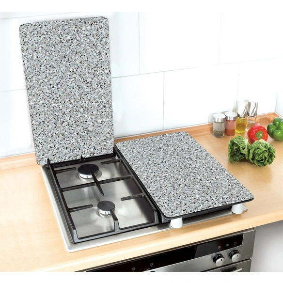 Herdabdeckplatte, mehrfarbig, gehärtetes Glas/Kunststoff
