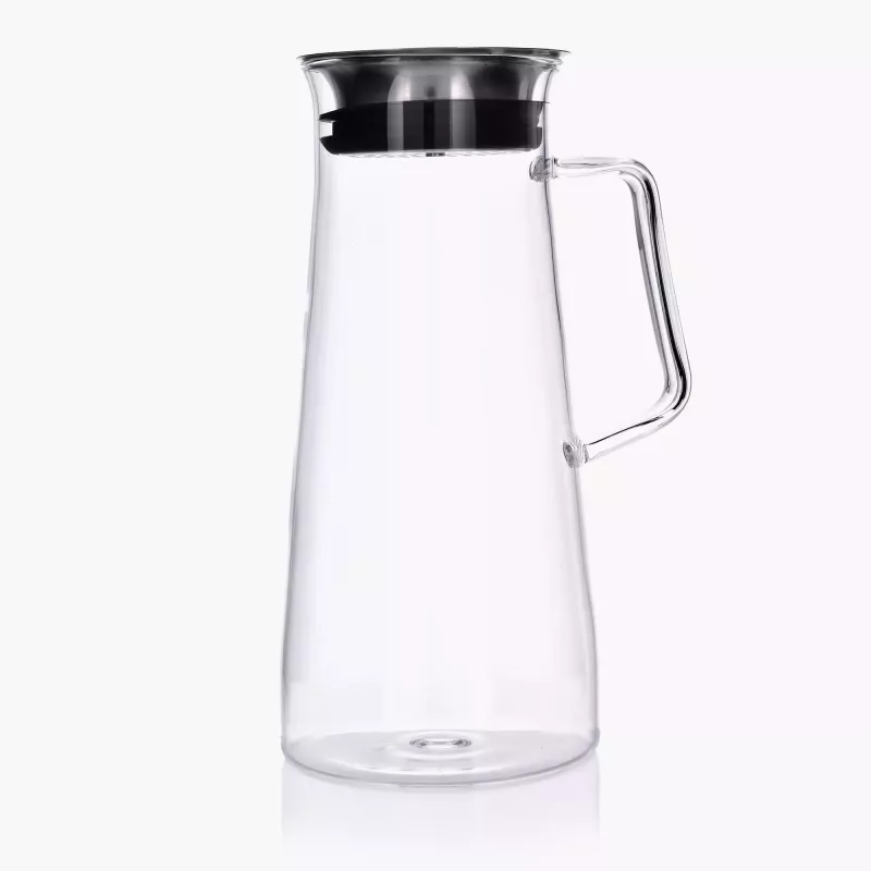 Dzbanek do wody i napojów z pokrywką DUKA NJUTA HANDLE 1500 ml szkło