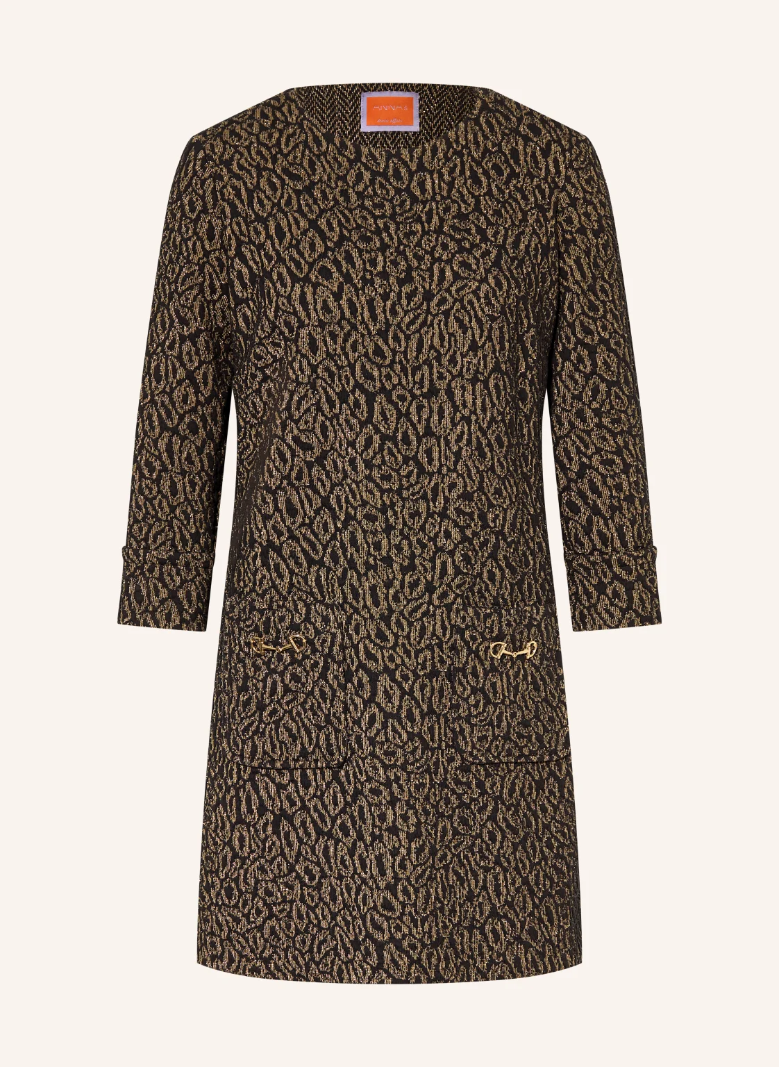 ANNA's Kleid mit Glitzergarn und 3/4-Arm