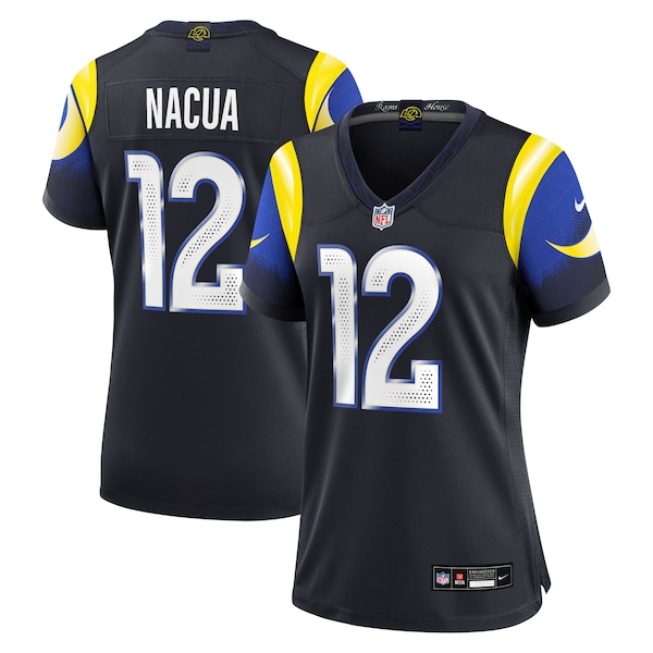 Puka Nacua Los Angeles Rams Nike Women's 2025 Rivalries Collection Game Jersey - Midnight Blue