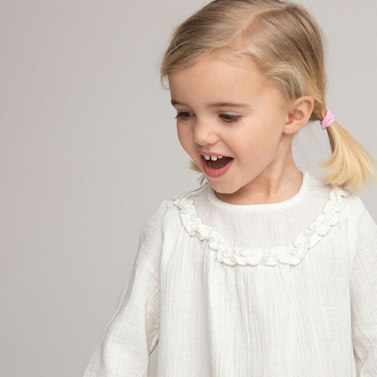 Blouse manches longues gaze de coton