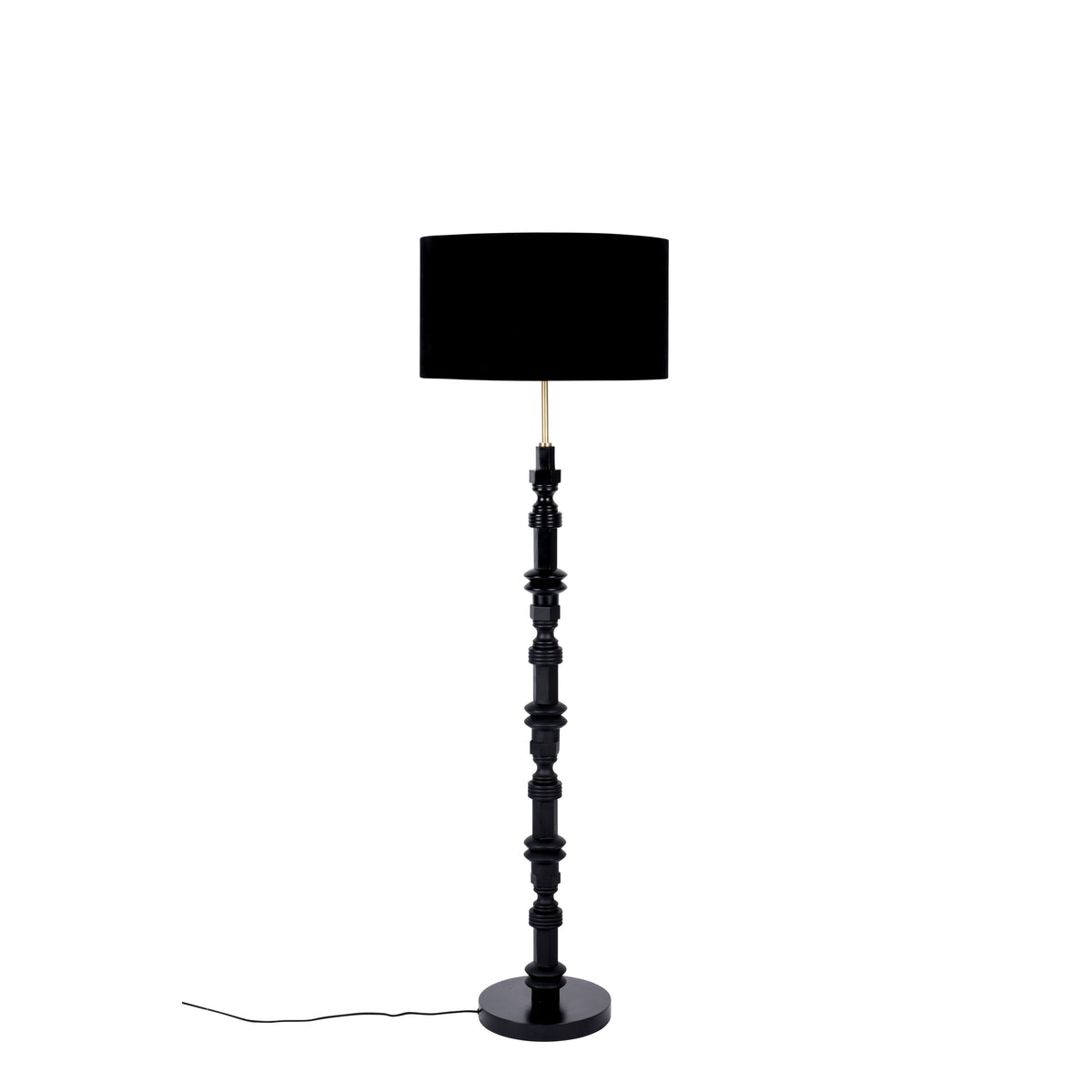 Zuiver Totem Vloerlamp/ Staande Lamp Zwart