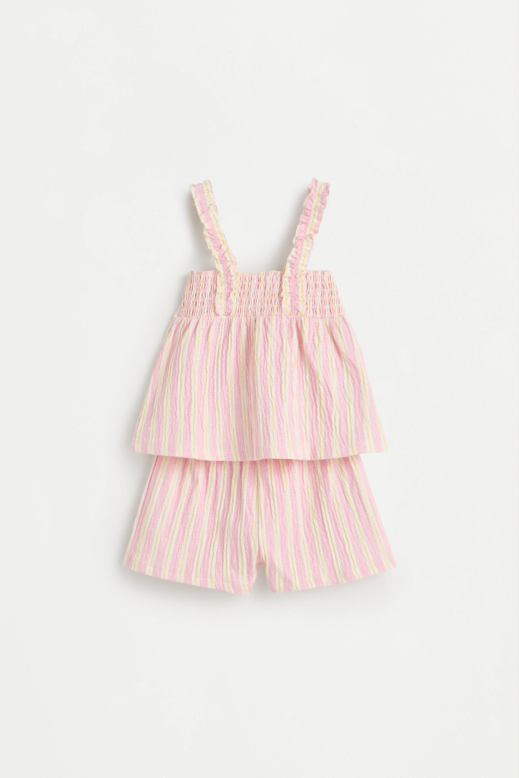 Set top y short bambula vichy