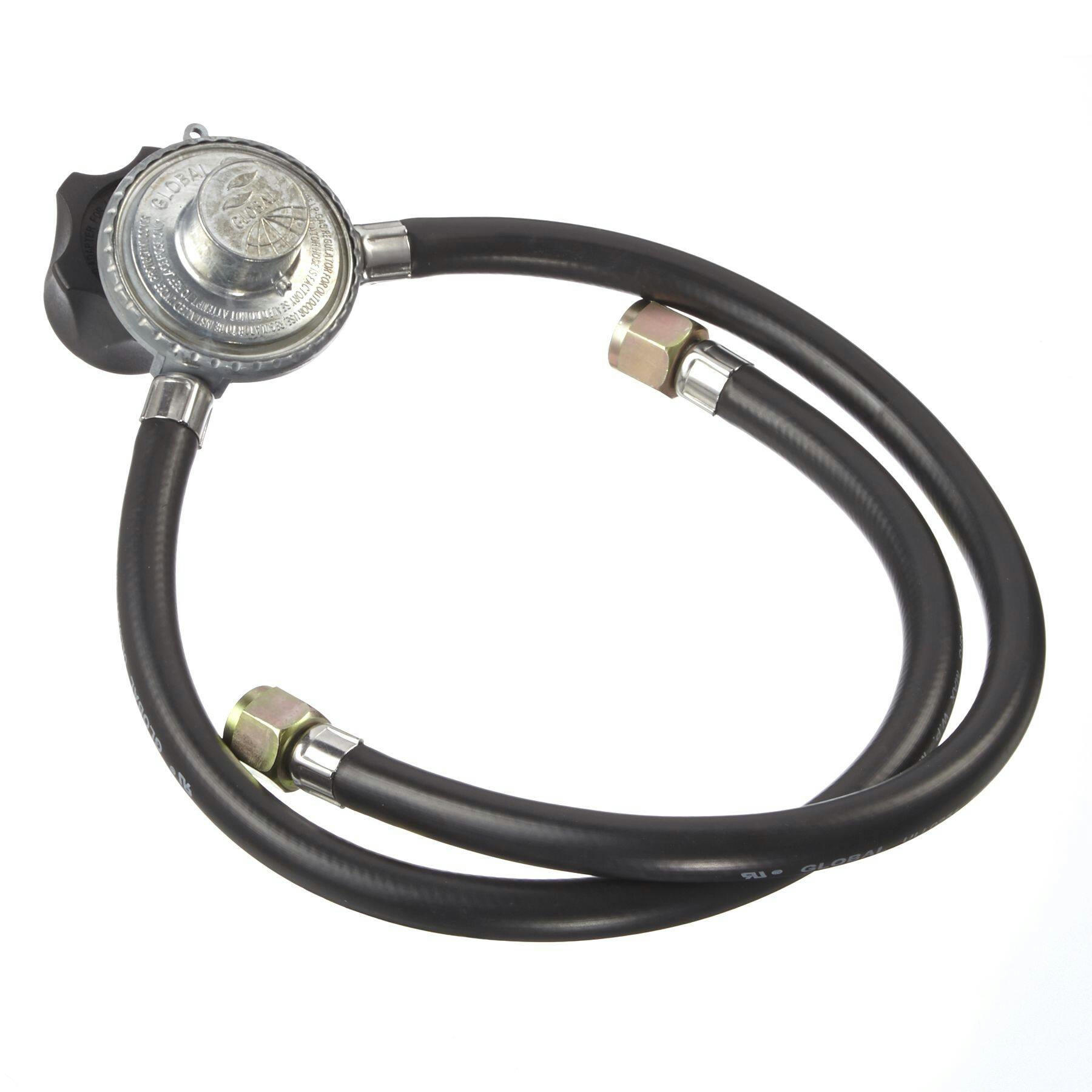 Universal Fit Propane BBQ Hose & Regulator for BBQ Gas Valve/Side Burner