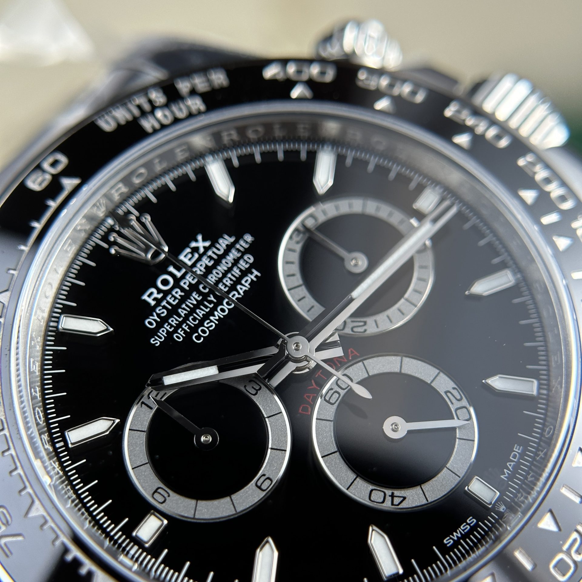 Rolex Daytona 126500LN Godzilla 904L Steel Black Dial 40mm Oyster Super Clone