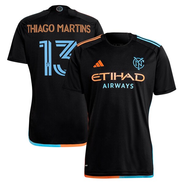 Thiago Martins New York City FC adidas 2024 24/7 Kit Replica Player Jersey - Black
