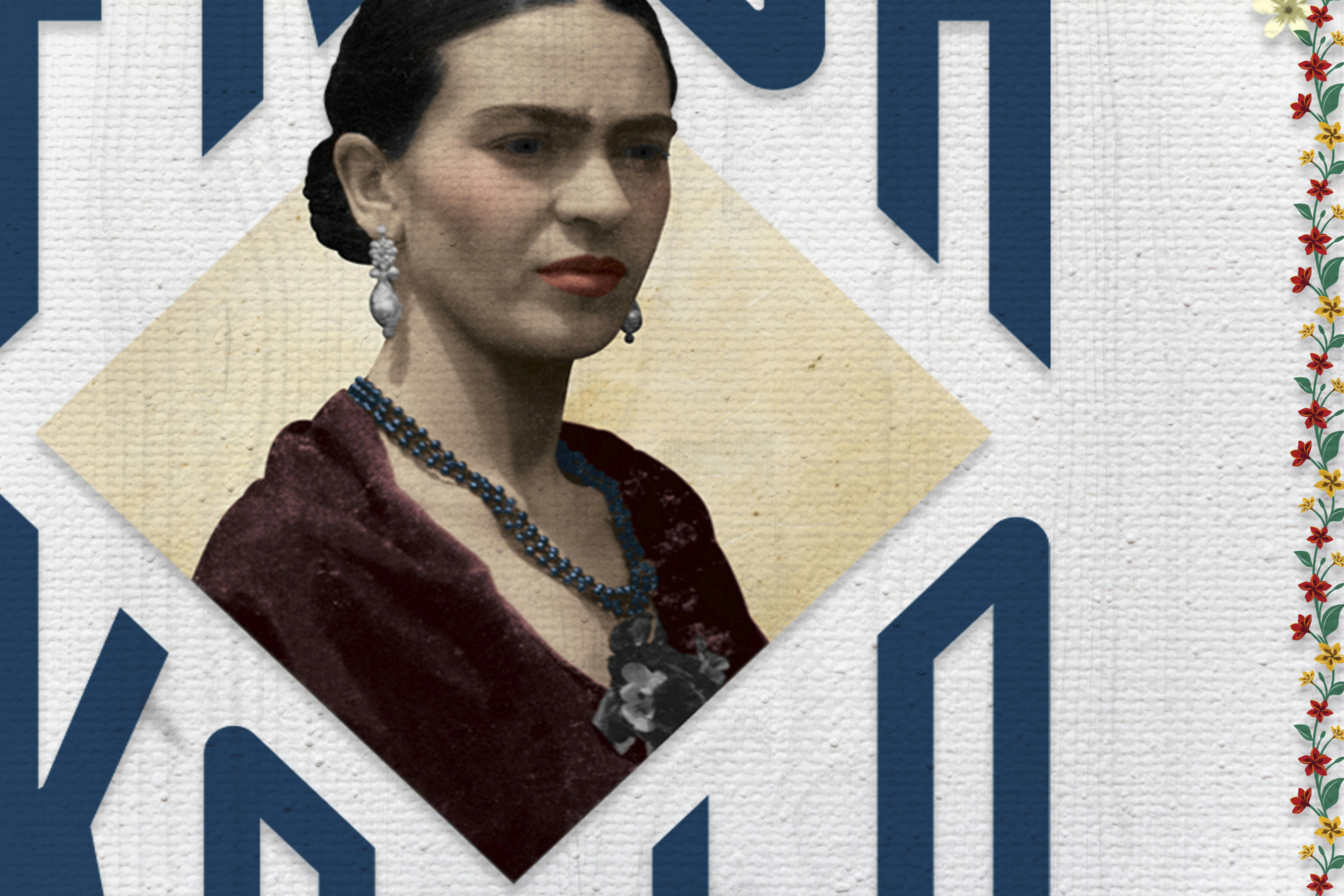 FRIDA KAHLO - Peinture sur toile 60x40 imprimé HD Frida Kahlo