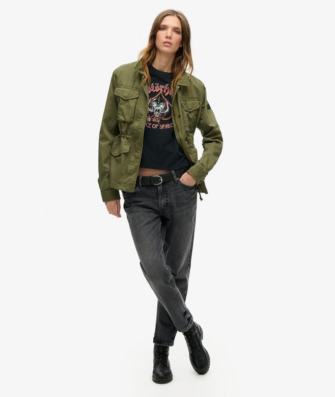 Mot&ouml;rhead x Superdry Cap Sleeve Band T-Shirt
