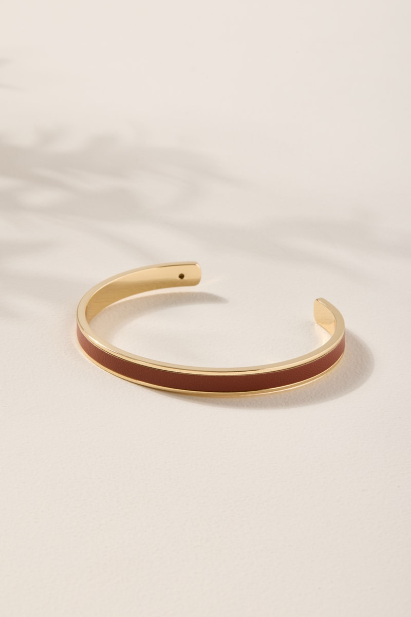Amy Faux Leather Cuff Bracelet
