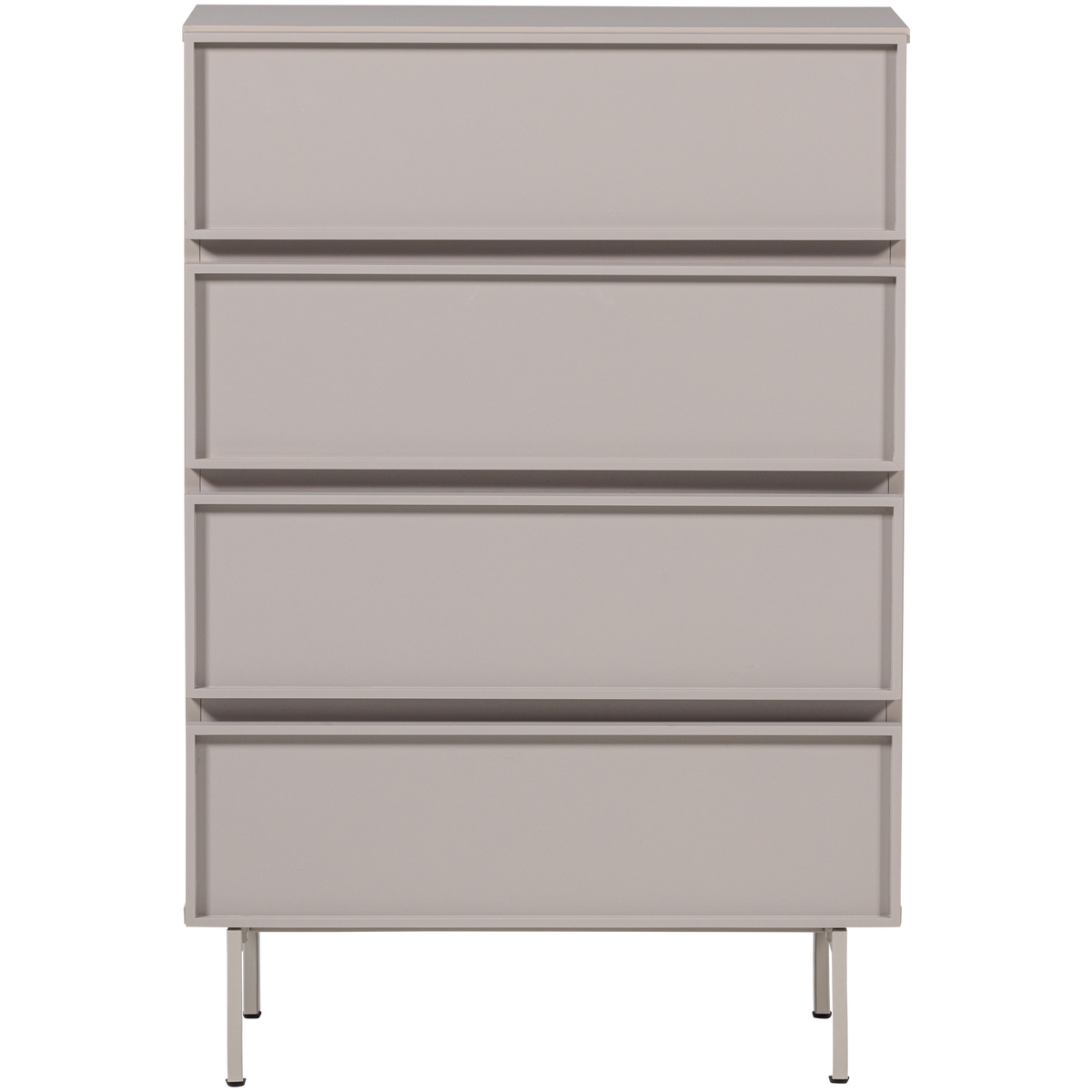 WOOOD ladekast 4 lades Tours - Melamine/MDF - Zand - 102x70x42