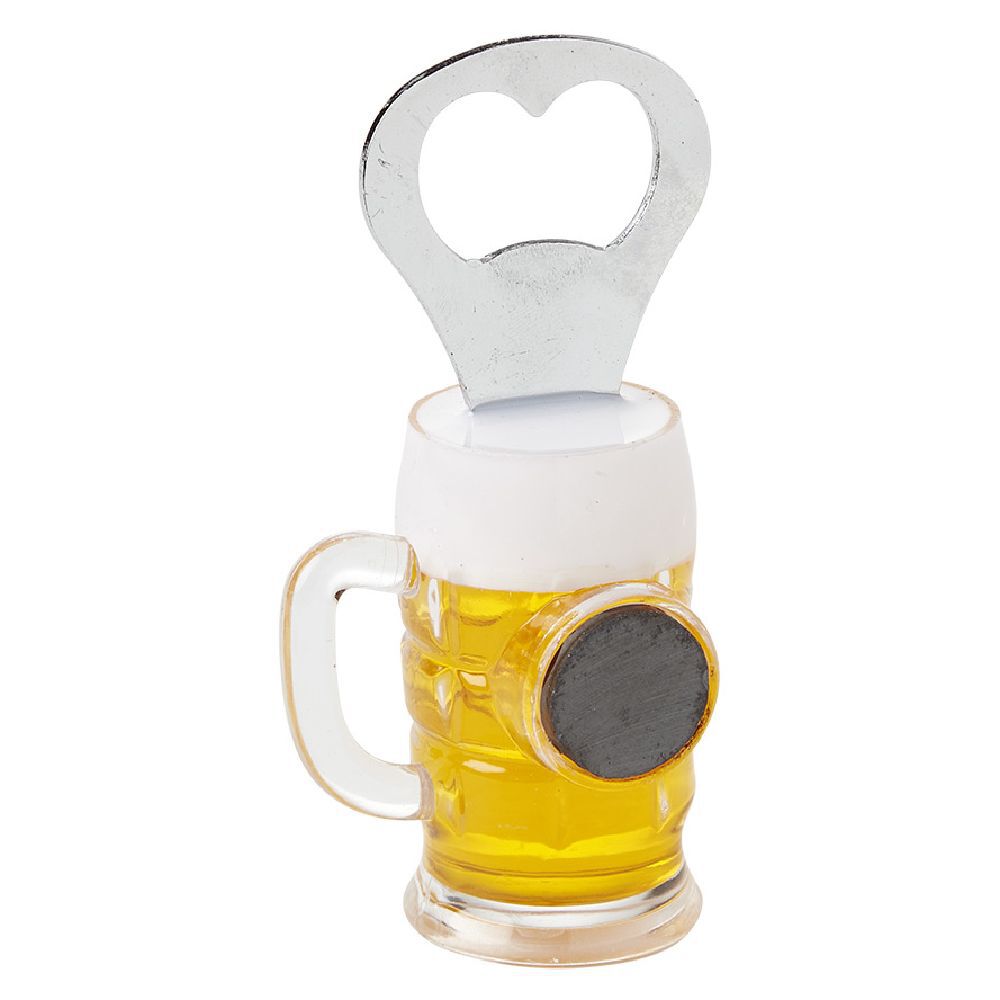 Ouvre-bouteille aimanté design chope de bière