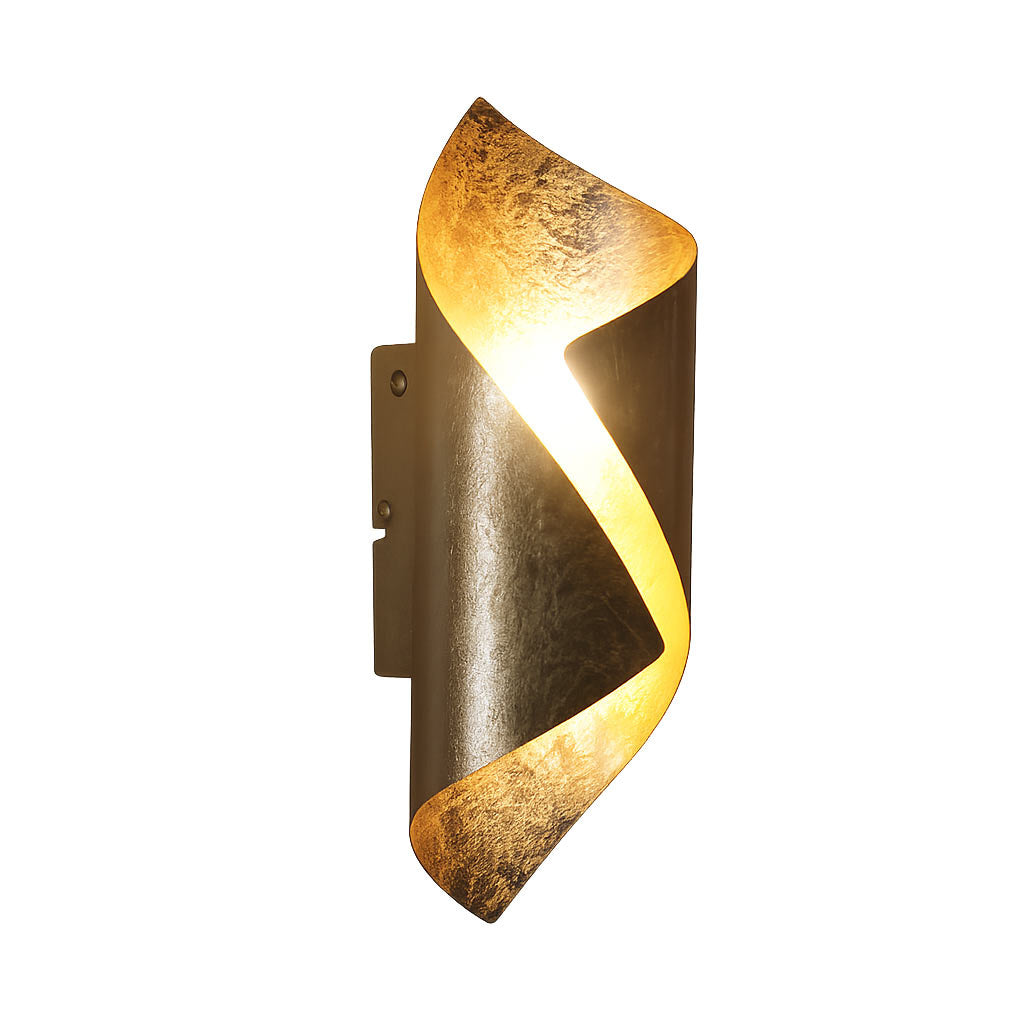 Freelight wandlamp Letto - 1 lichts - 12 x 31  cm - goud
