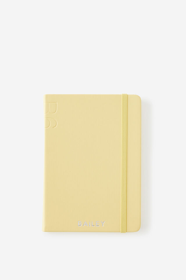 Personalised B6 Hard Cover Lined Notebook