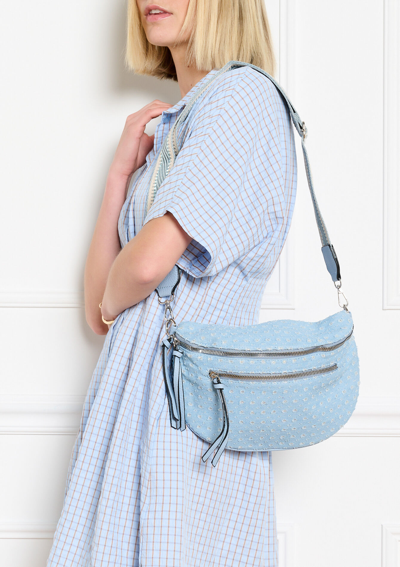 Heuptas met denimlook