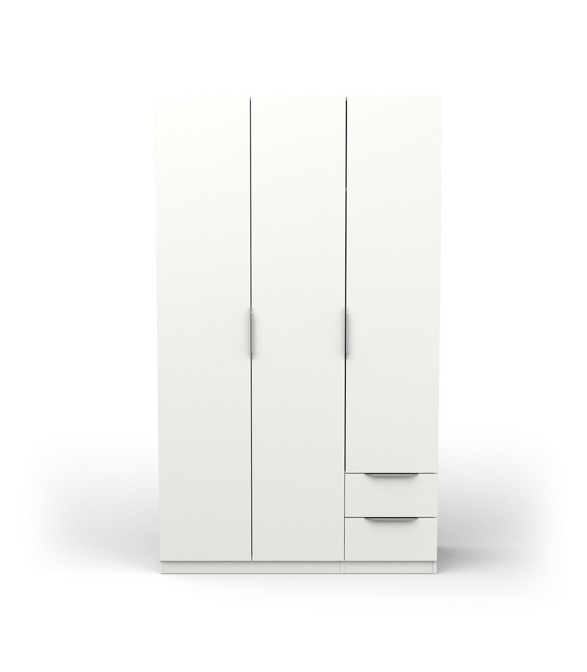 GHOST - Armoire 3 portes et 2 tiroirs - L119,4 cm