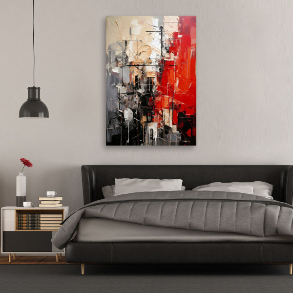 Feeby Obraz nowoczesny, Abstrakcja Geometryczna Minimalizm 40x60