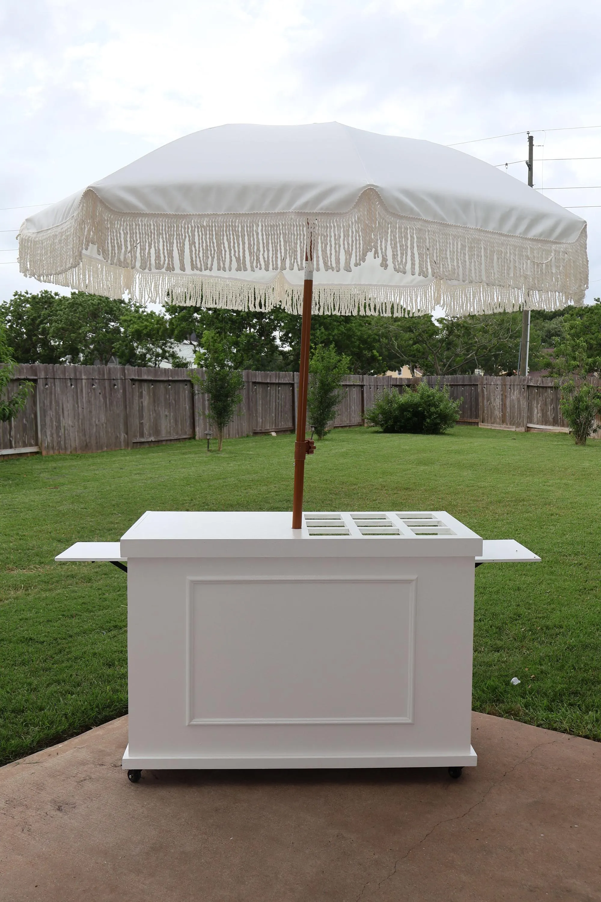 Custom Mobile Snack Cart | Event Charcuterie | Compact Collapsible Small Business| | Wood | Solid and Proffesional Portable