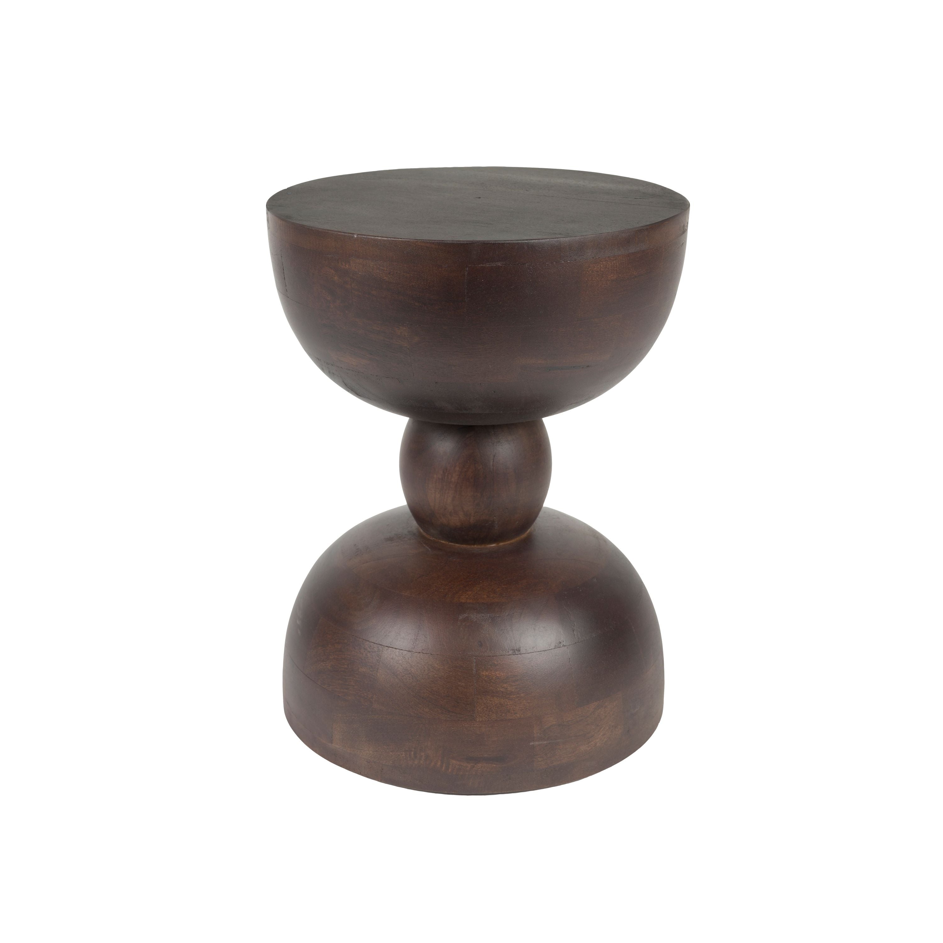 Housecraft Living Izzy Bijzettafel Rond 30 cm Mangohout - Bruin