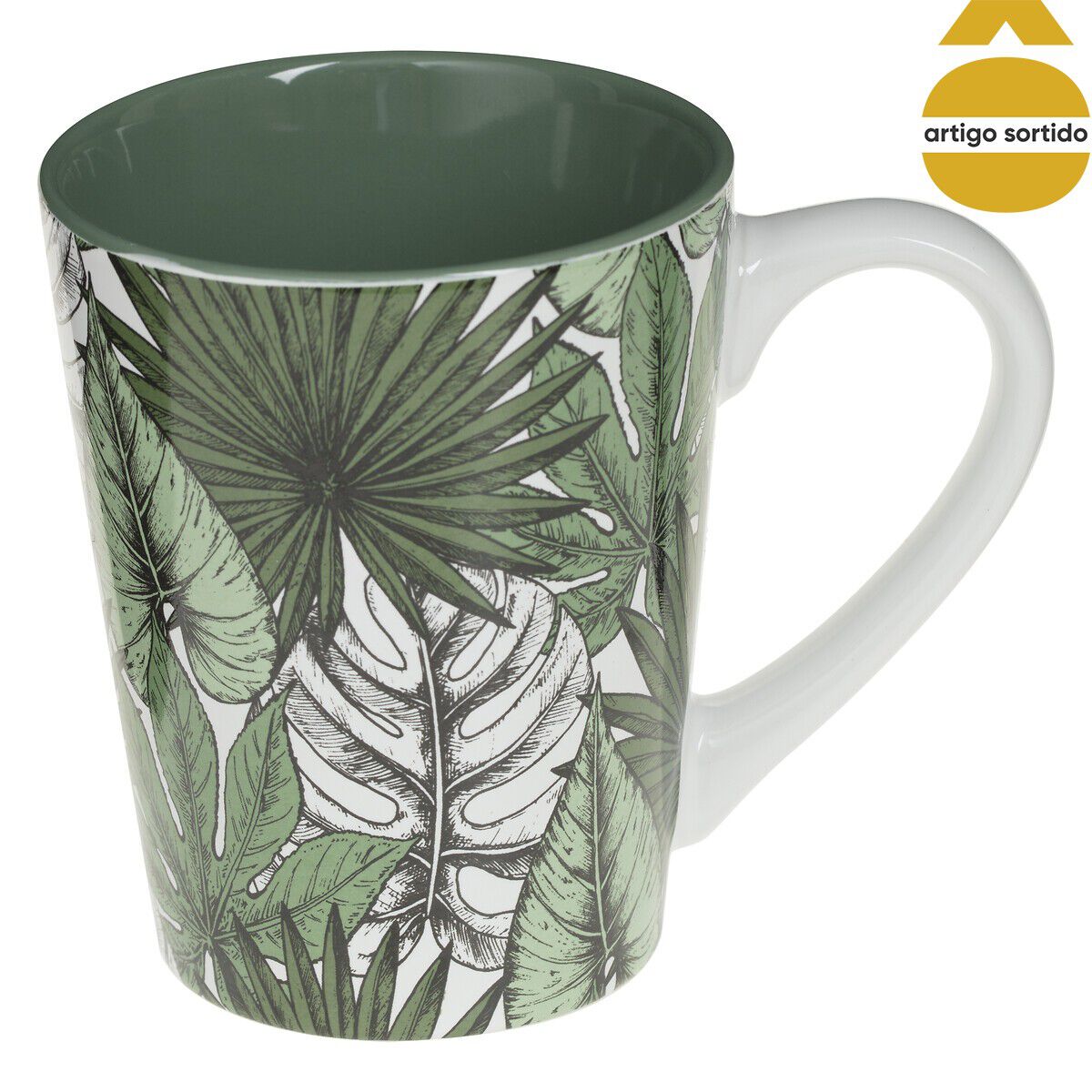 Caneca de cerâmica folhas JUNGLE 30cl