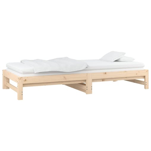 NNEVL Pull-out Day Bed 2x(92x187) cm Solid Wood Pine