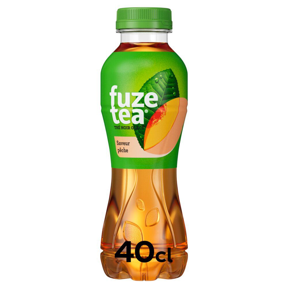 Boisson Fuze Tea thé noir glacé pêche bouteille 40cl