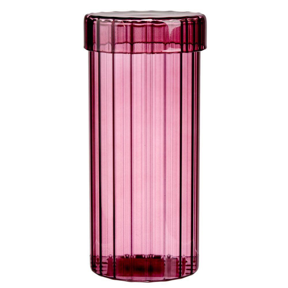 Bocal alimentaire verre coloré 1,1L haute résistance violet Ø10xH20,5cm