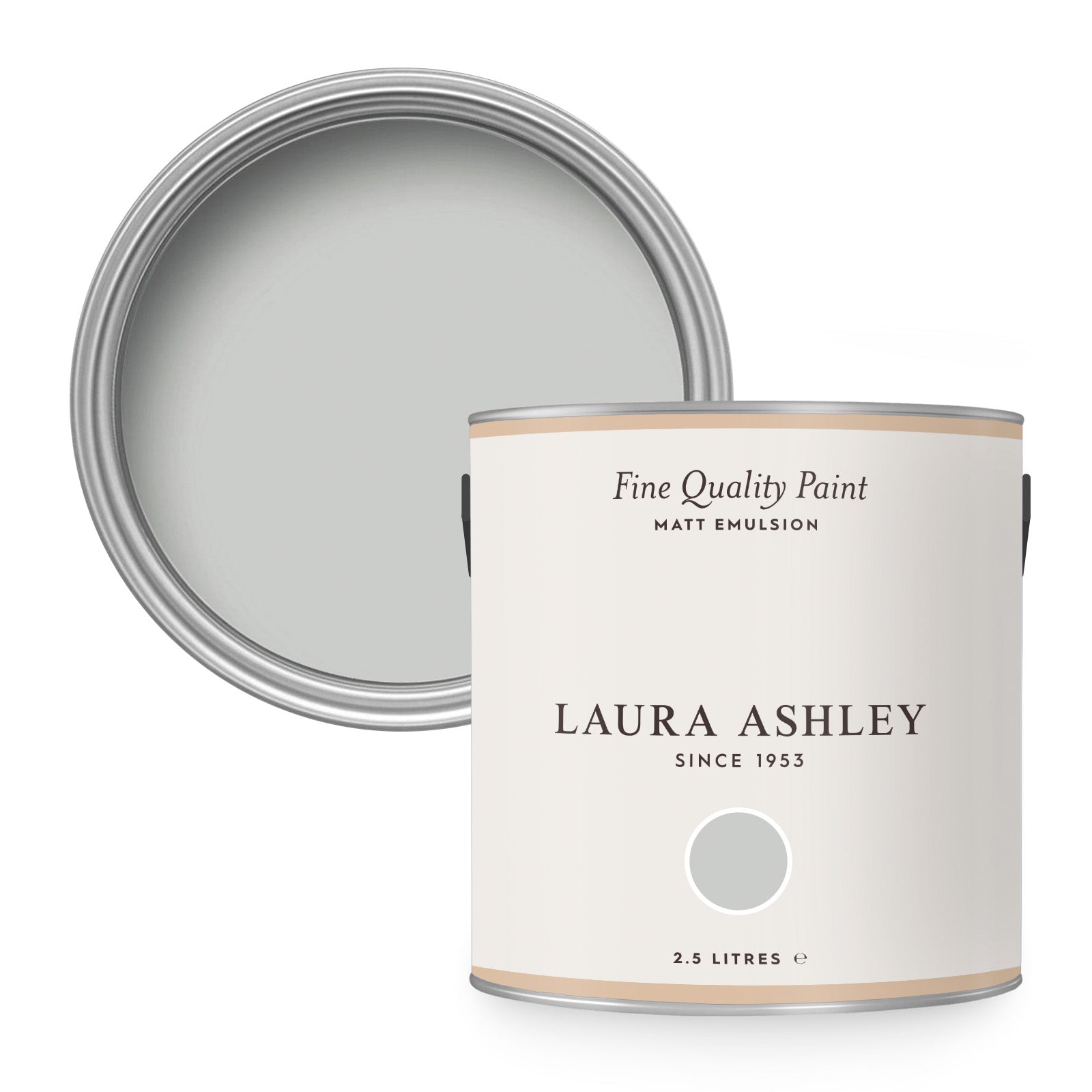 Laura Ashley Muurverf Mat Soft Silver 2,5 liter