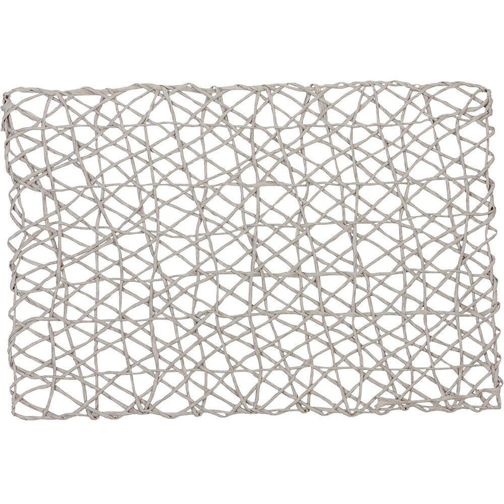 Set de table rectangulaire filaire gris