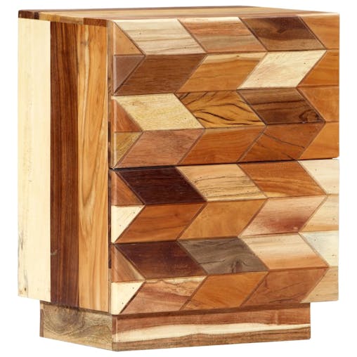 NNEVL Bedside Cabinet 40x30x50 cm Solid Reclaimed Wood