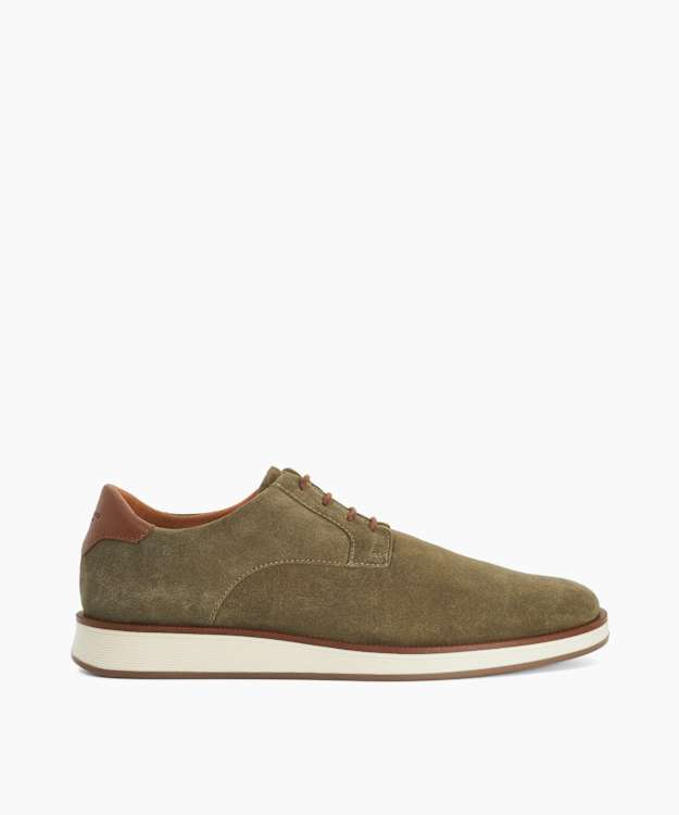 Bow Khaki - Suede Lace-Up Hybrid Gibson