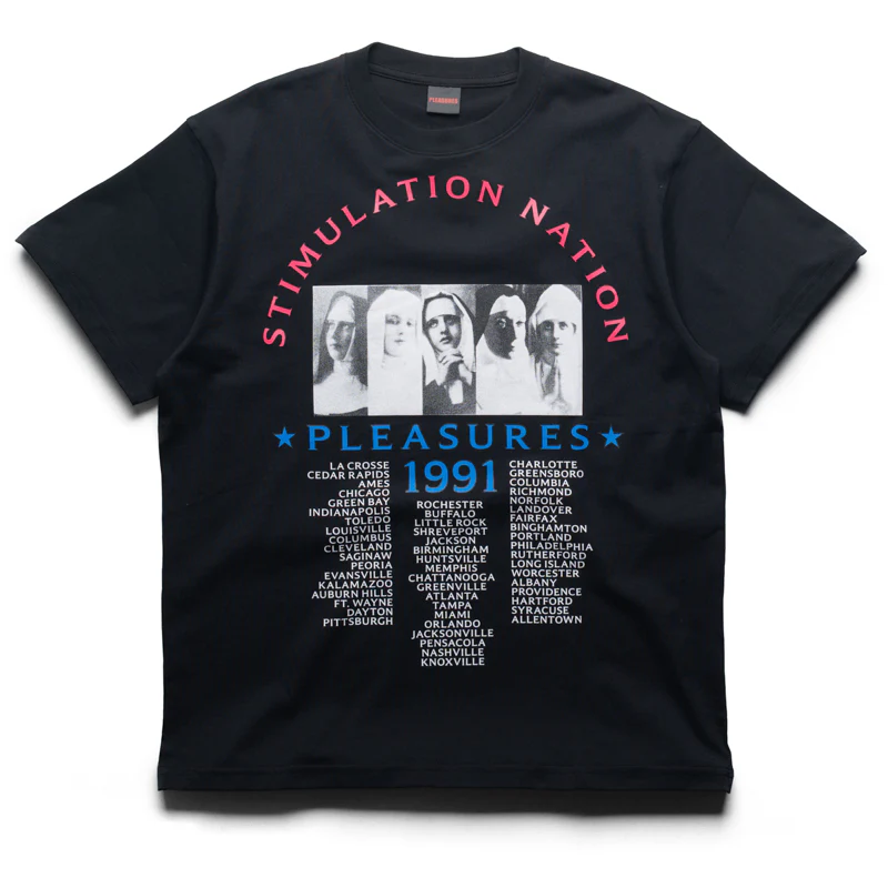 Pleasures Stimulation Tee - Black