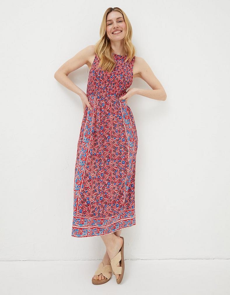 Anna Meadow Midi Dress