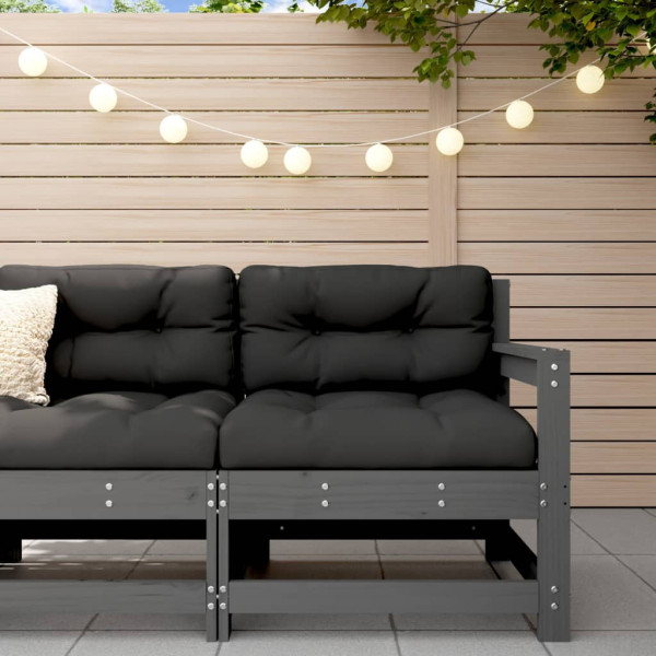 VidaXL Ogrodowa sofa narożna szara