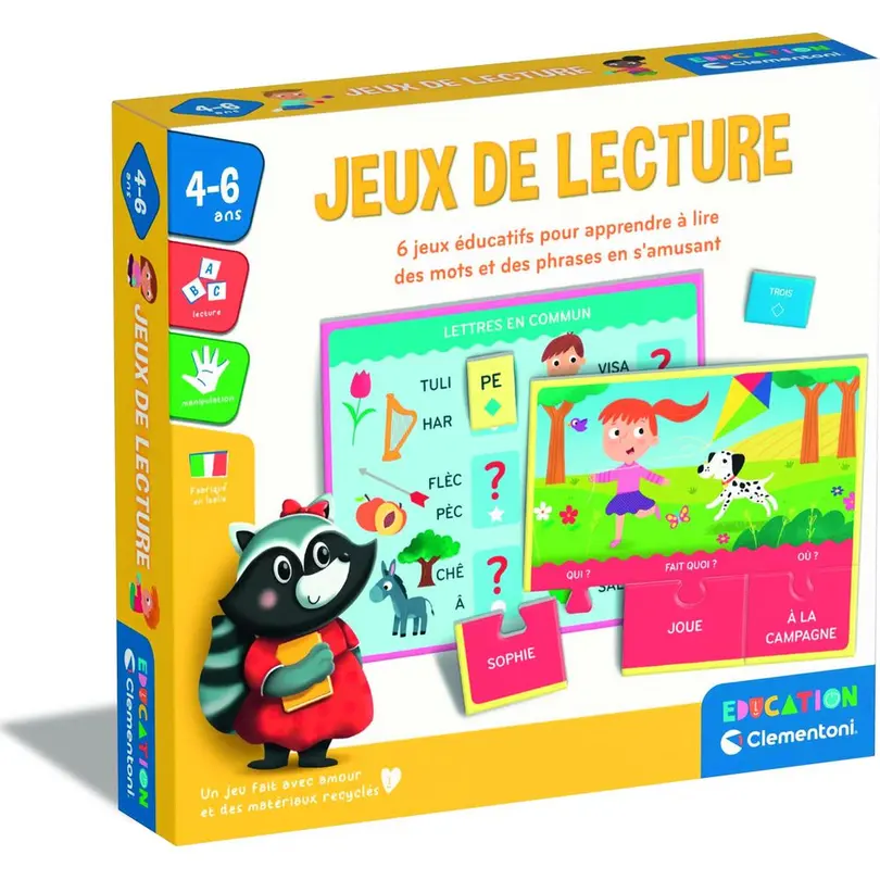 Lernspiel Jeux de lecture