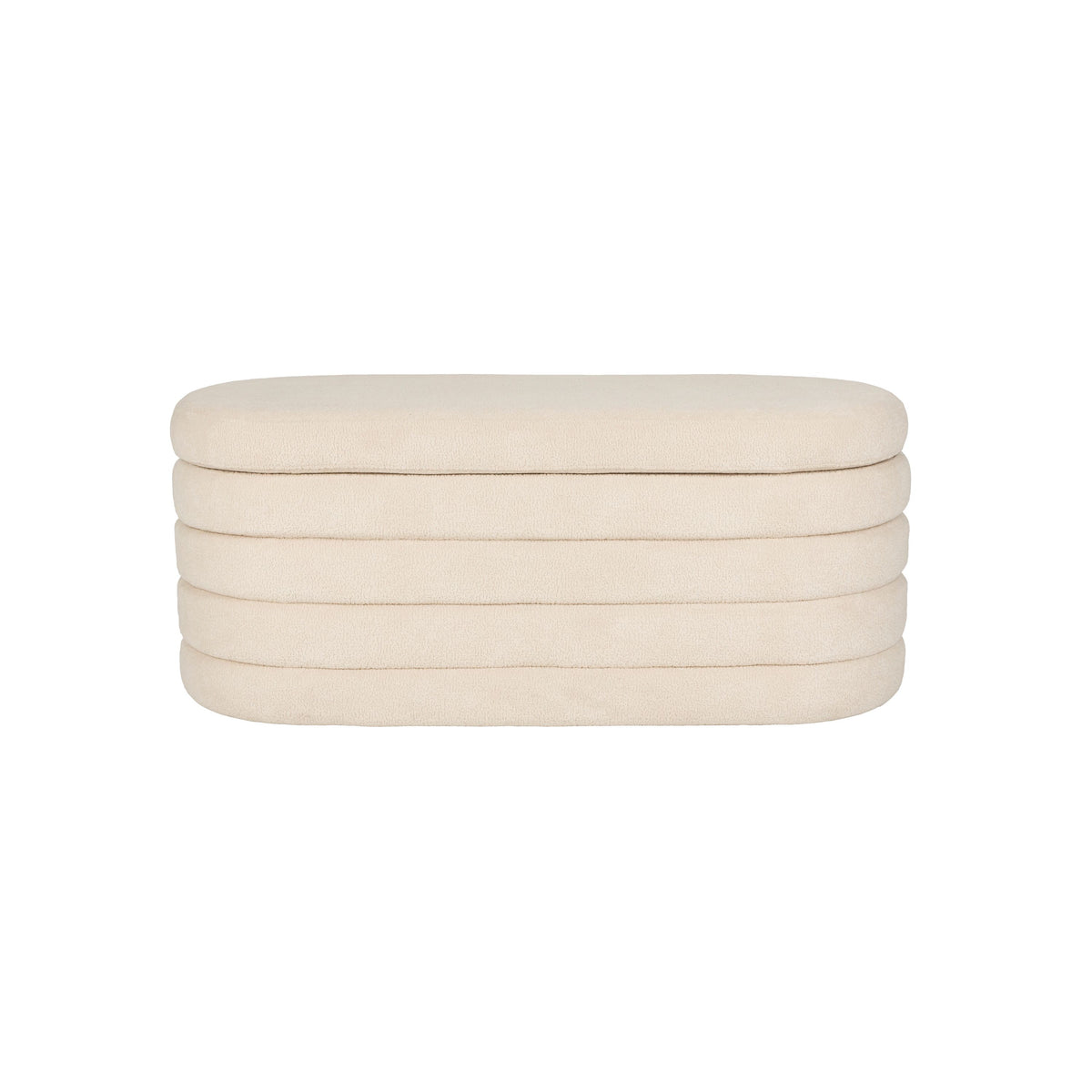 Housecraft Living Zuma bankje Bouclé Wit/ Beige