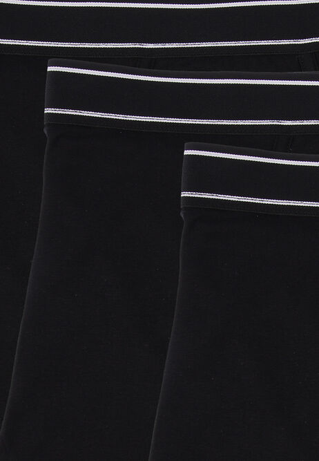 Mens 3pk Black Keyhole Trunks