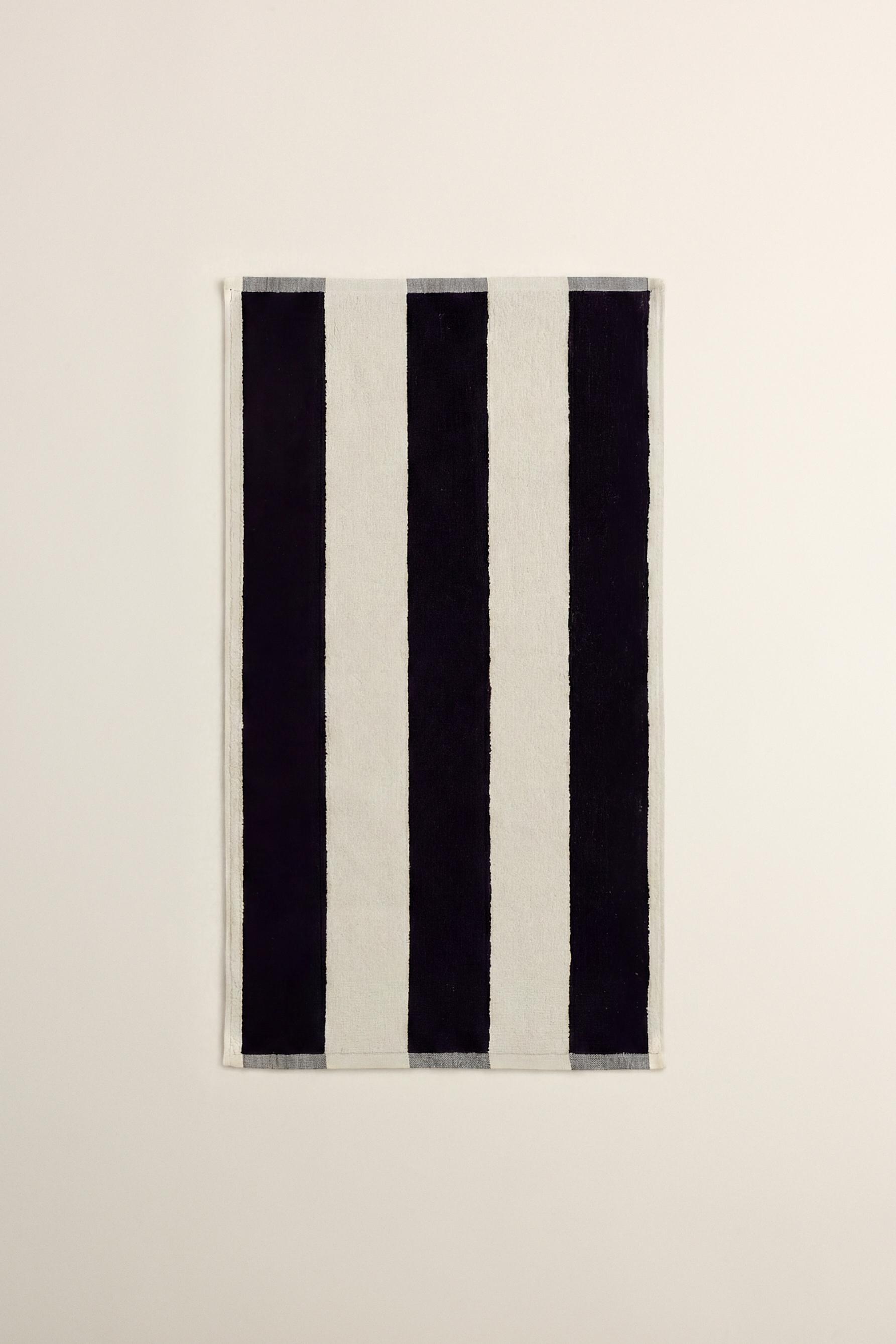 Toalla de mano rayas 90 x 50 cm