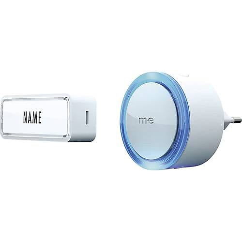 m-e modern-electronics 41150 Sonnette sans fil Bell-271 Set complet bouton et récepteur