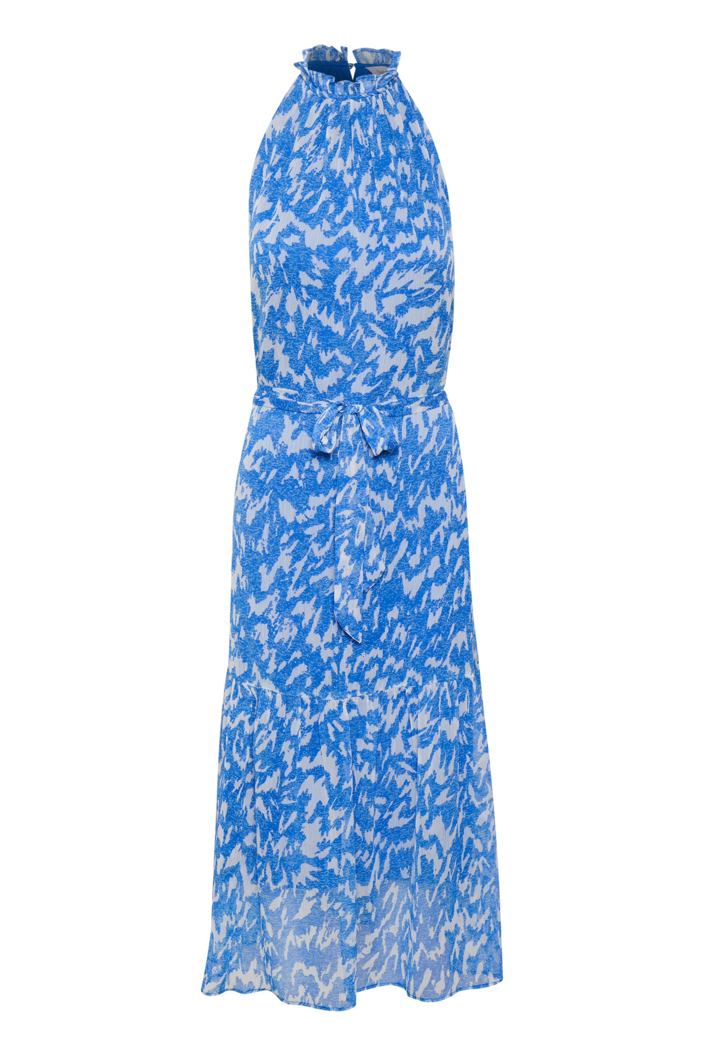 Saint Tropez Elfa Halterneck Printed Chiffon Dress
