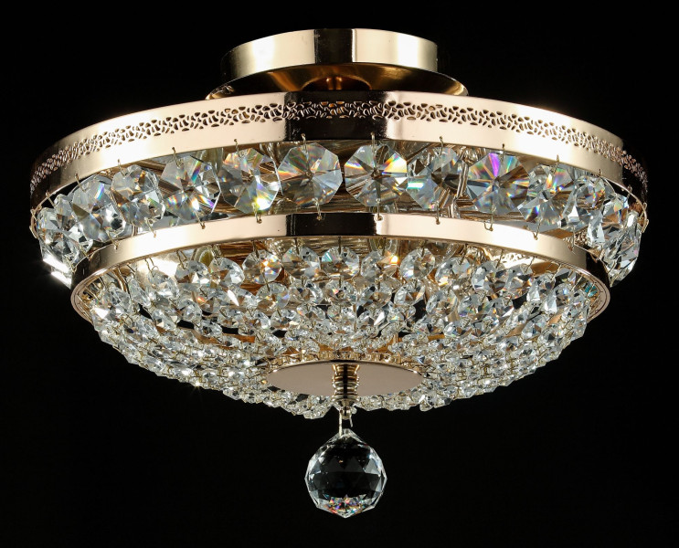 Lampa sufitowa mosiężno-złota OTTILIA 3xE14x60W wym: 23,5x32x32 cm Maytoni