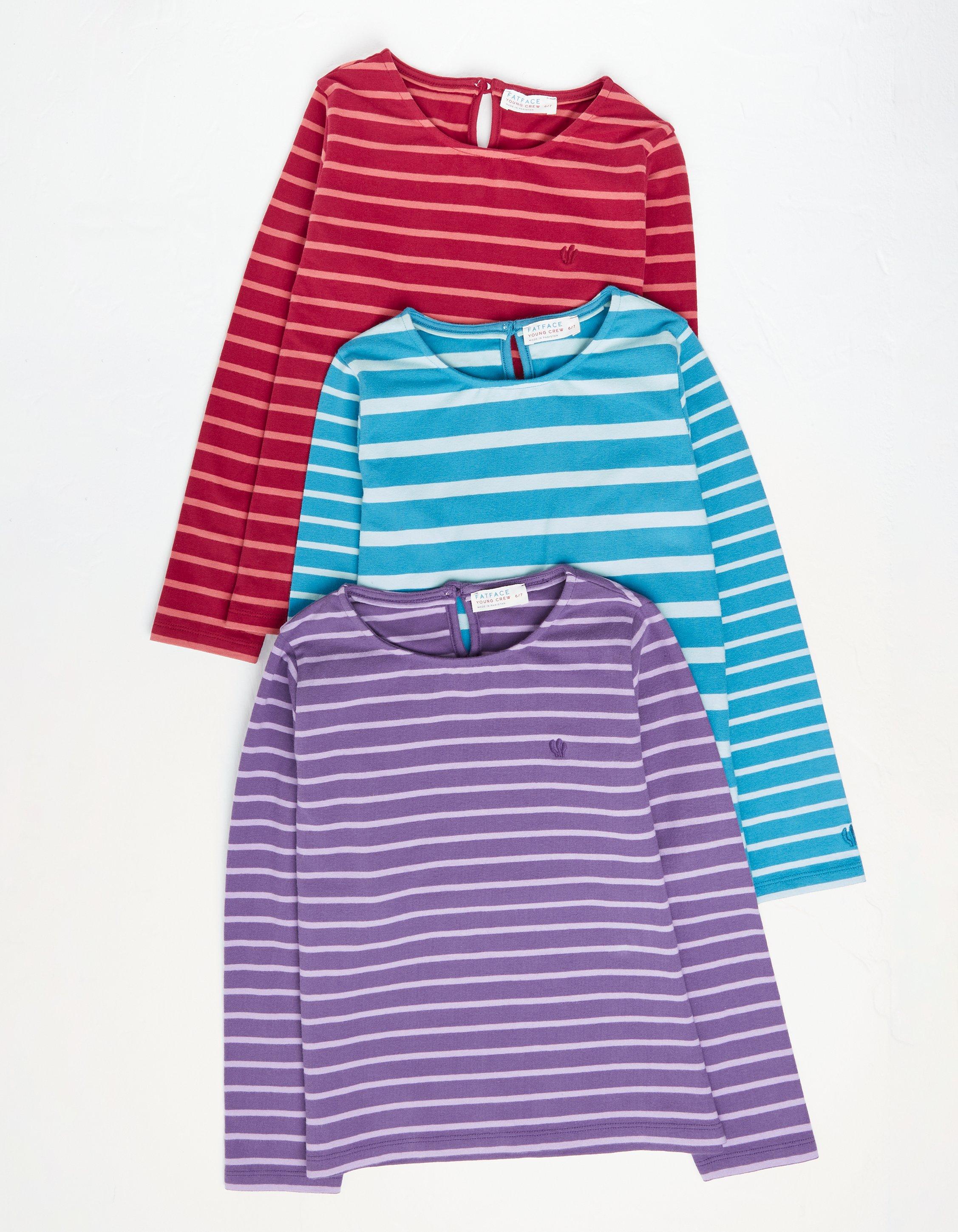 Three Pack Stripe T-Shirts
