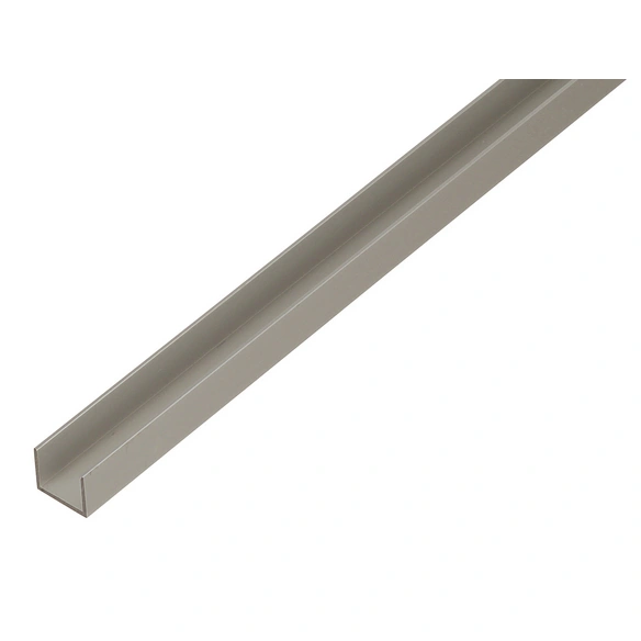 U-Profil, Aluminium, BxHxL: 19 mm x 15 mm x 2000 mm