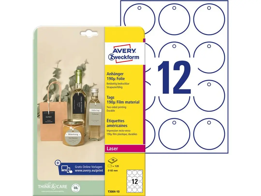 Etiketten 120er-Set Avery Zweckform