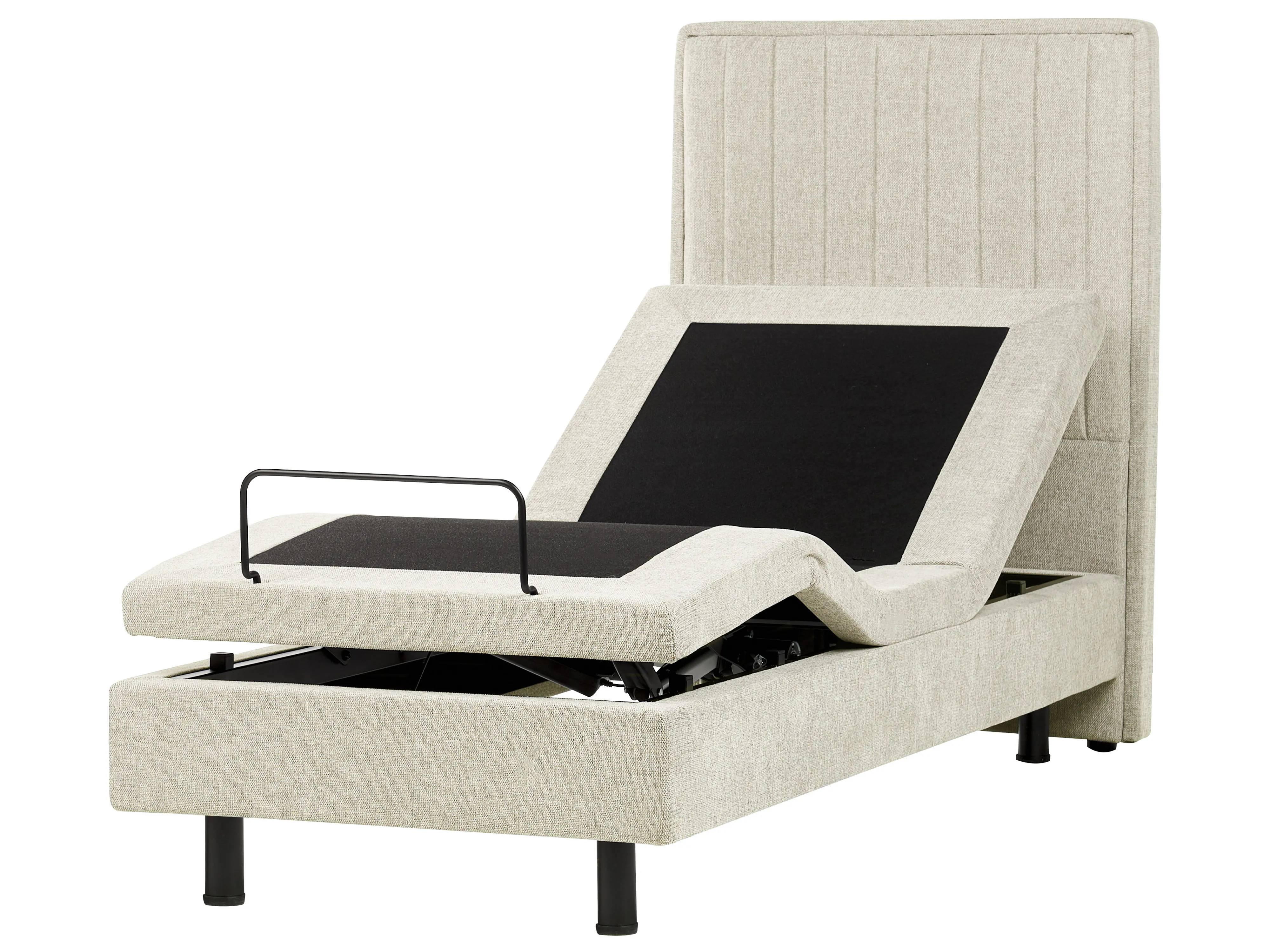 Adjustable Bed Fabric CASTELLAN 80 x 200 cm (EU Small Single) Beige